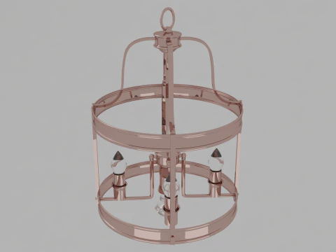 Coper lighting 3D Model