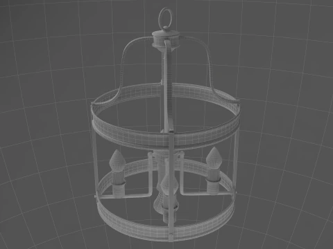 Coper lighting 3D Model