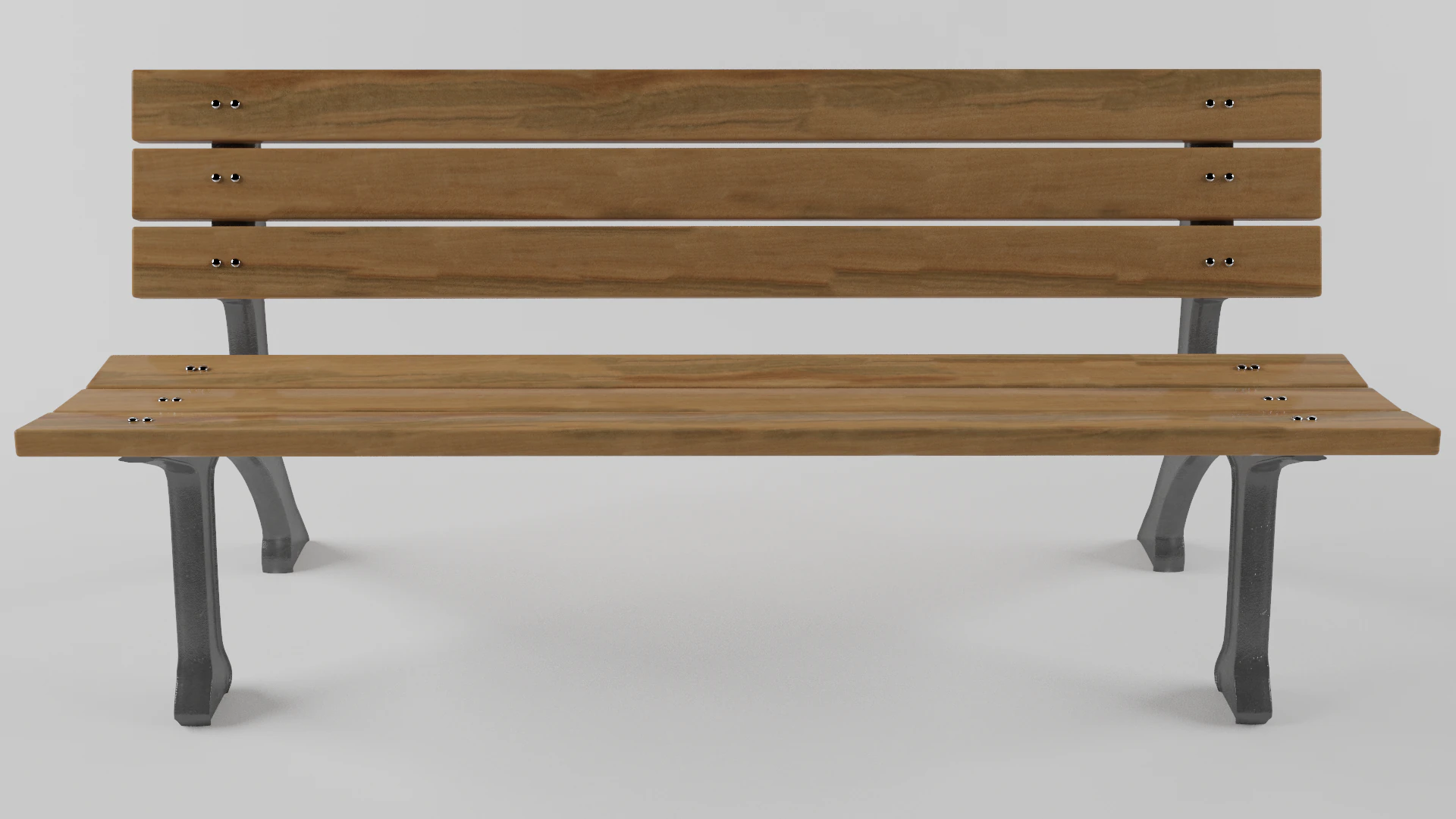 Park bench 3D Model .c4d .max .obj .3ds .fbx .stl .blend 