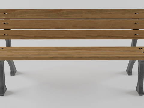 공원 벤치 3D 모델