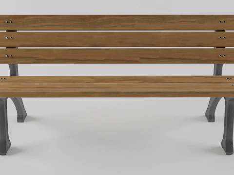 Banco de parque Modelo 3D