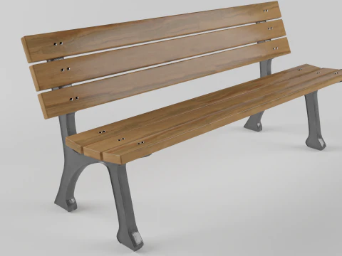 Park bench 3D Model