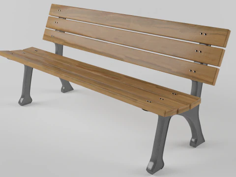 Park bench 3D Model