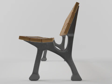 Park bench 3D Model