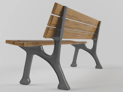 Park bench 3D Model