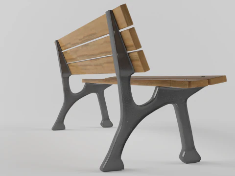 Park bench 3D Model