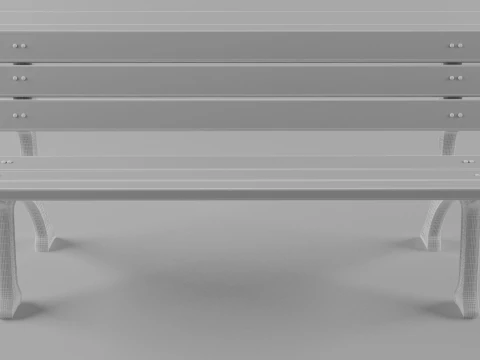 Park bench 3D Model