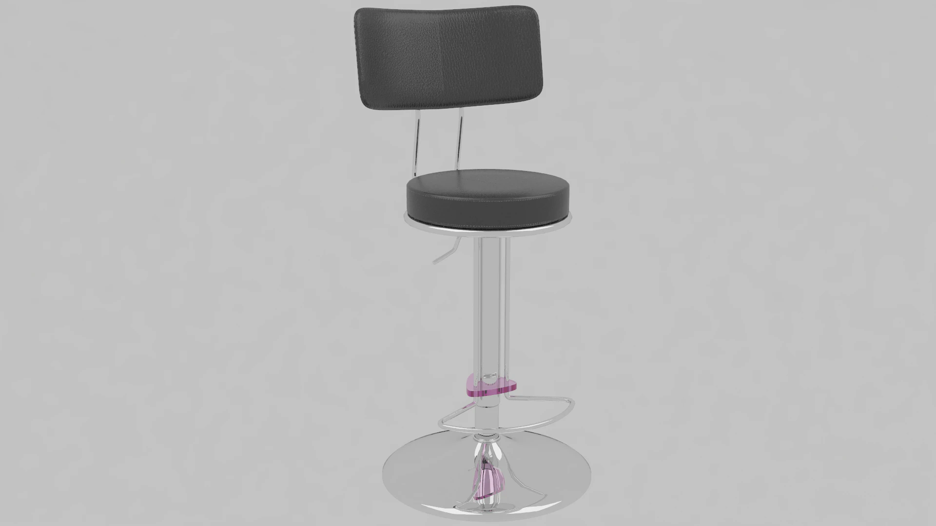 Bar chair 3D Model .c4d .max .obj .3ds .fbx .stl .blend 