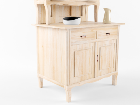 Penyimpanan mutfak lama Model 3D