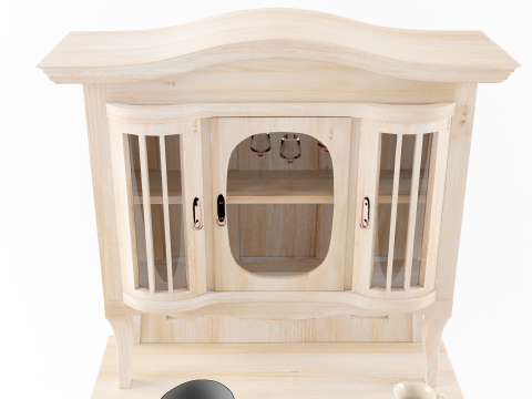 Penyimpanan mutfak lama Model 3D