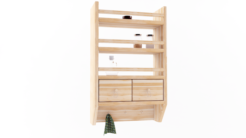 Etagère de cuisine Modèle 3D .c4d .max .obj .3ds .fbx .stl .blend 