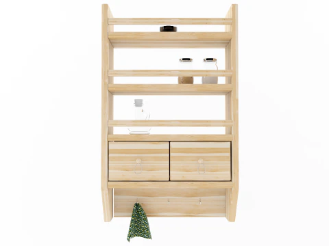 Kitchen shelf 3D Model