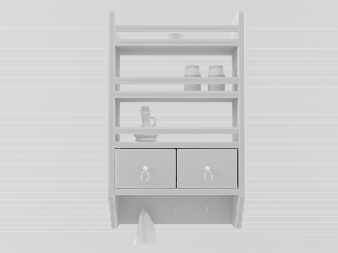 Etagère de cuisine Modèle 3D