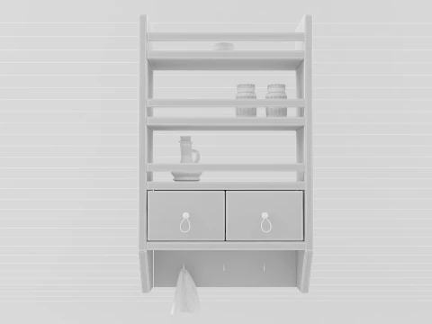 Kitchen shelf 3D Model