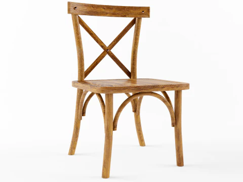 Wooden chair 3D Model