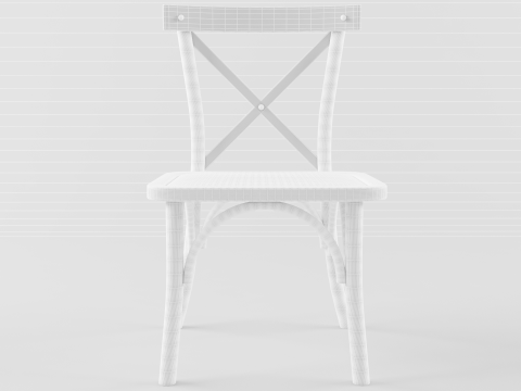 Chaise en bois Modèle 3D