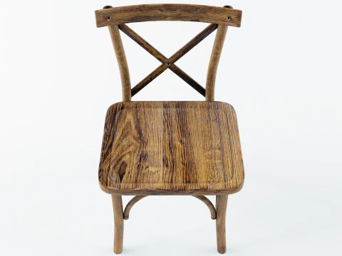 Wooden chair 3D Model