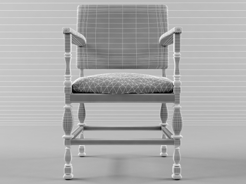 Старе крісло 3D Модель
