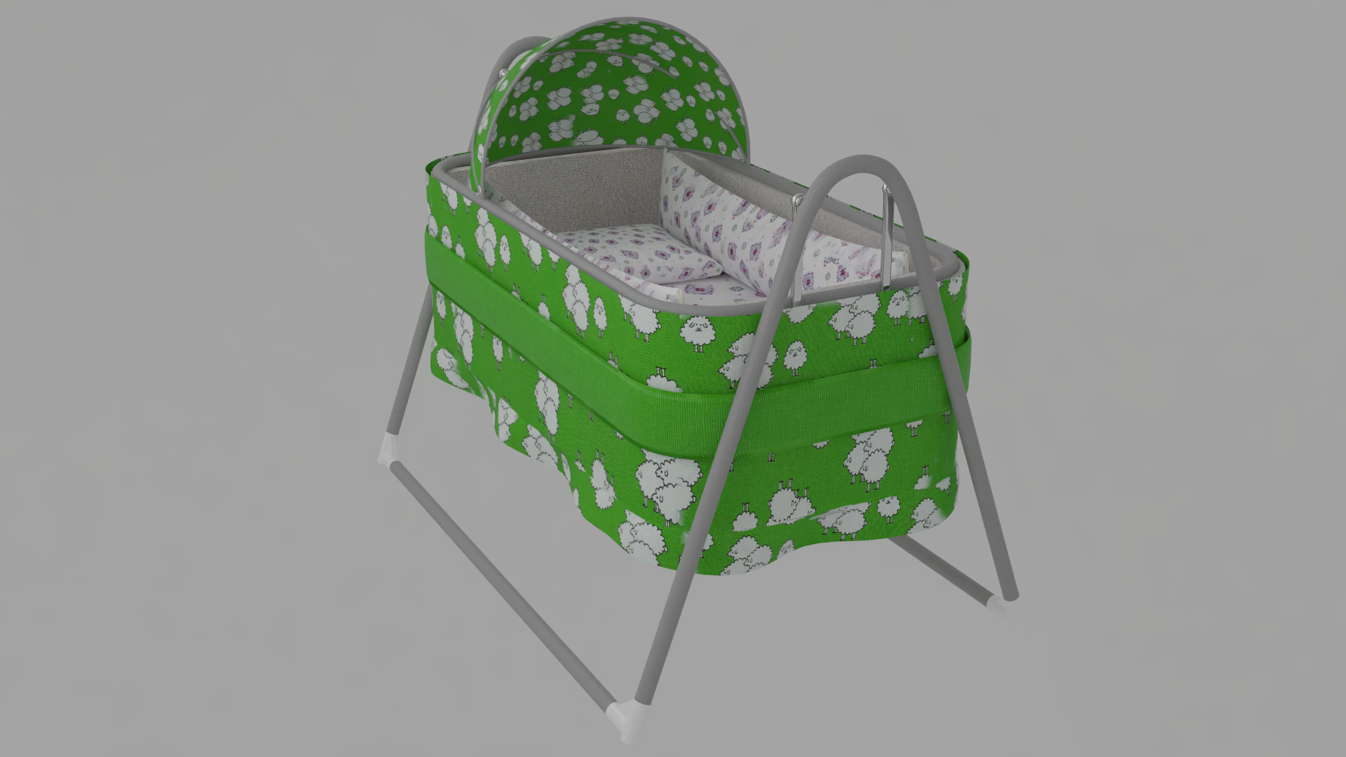 Babys crip 3D Model .c4d .max .obj .3ds .fbx .stl .blend