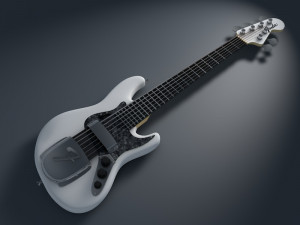 fender jazz bass 6 cordas 3D Model