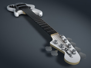 fender jazz bass 6 cordas Model 3D