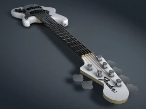 Fender 爵士贝司 6 Cordas 3D 模型