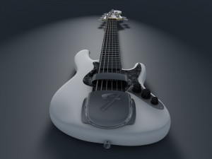 fender jazz bass 6 cordas Model 3D