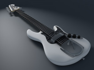 fender jazz bass 6 cordas Model 3D