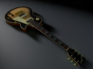 gibson les paul 3D Модель