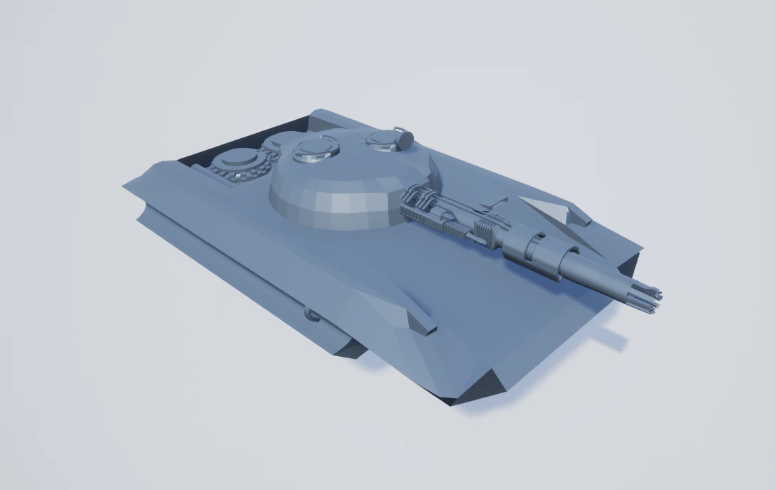 flying tank 3D Model .c4d .max .obj .3ds .fbx .stl .blend 