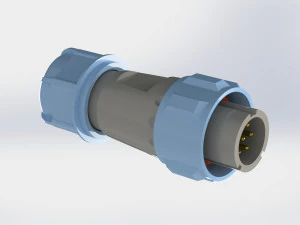 enchufe weipu sp1310-7pin Modelo 3D