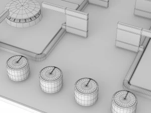 piani cottura bosch ppp616b81e Modello 3D