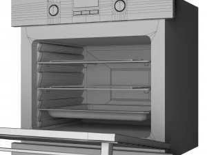oven electrolux ezb52430ax 3D Model