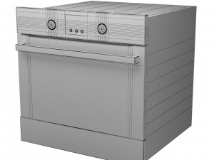 oven zanussi zop53792xk Modello 3D