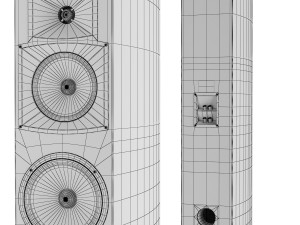 speakers yamaha ns-555 3D Model