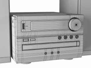 music center panasonic sc-pm250ee-s 3D Модель