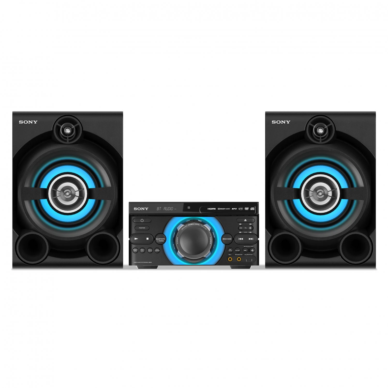 audio system sony mhc-m60d 3D Model .c4d .max .obj .3ds .fbx .stl .blend 