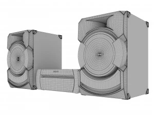 centro de m&uacute;sica sony shake x10d Modelo 3D