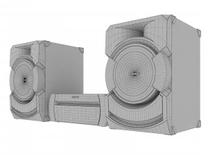 centro de m&uacute;sica sony shake x10d Modelo 3D