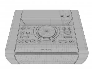 centro de m&uacute;sica sony shake x10d Modelo 3D