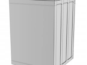 세탁기 LG f14u1jbs6 3D 모델