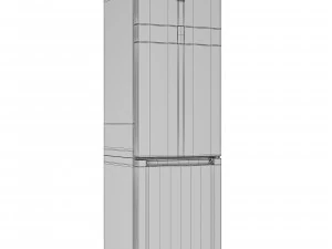 refrigerator indesit df 5200 w opening 3D Model