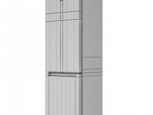 refrigerator indesit df 5200 w opening 3D मॉडल
