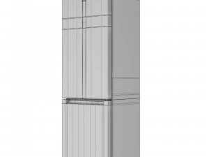 refrigerator indesit df 5200 w opening 3D Model
