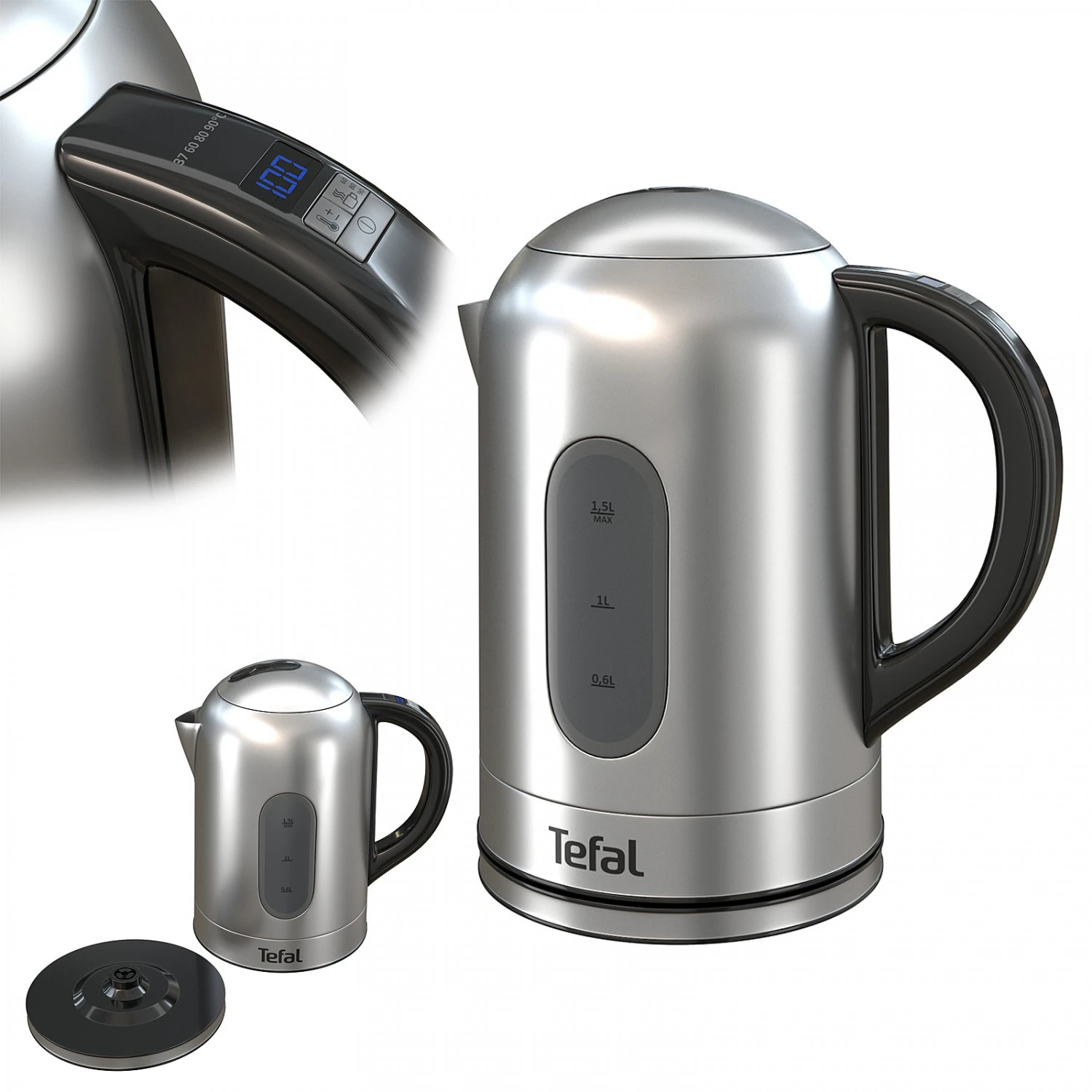 teapot tefal ki 400d 3D Model .c4d .max .obj .3ds .fbx .stl .blend