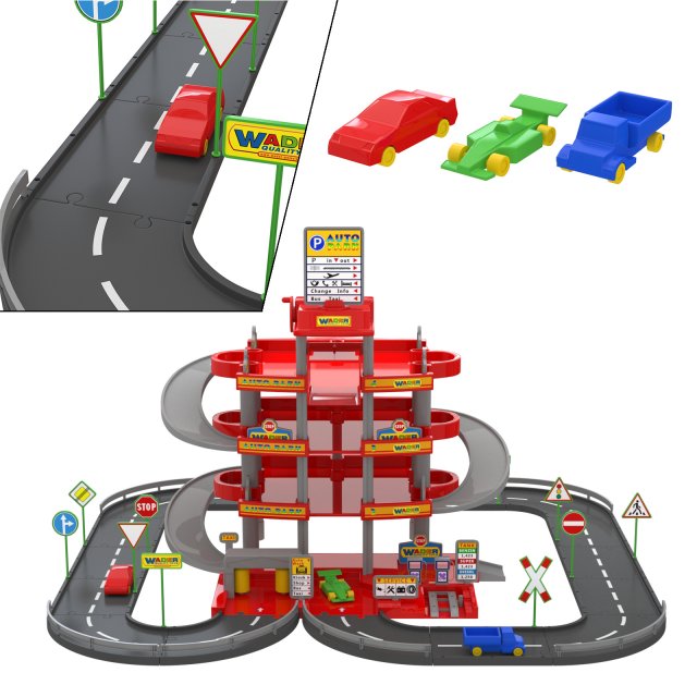 toy parking wader 3D मॉडल .c4d .max .obj .3ds .fbx .stl .blend 