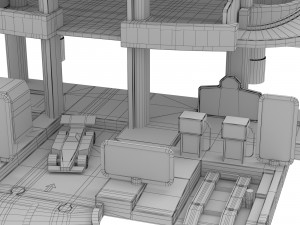 toy parking wader 3D मॉडल