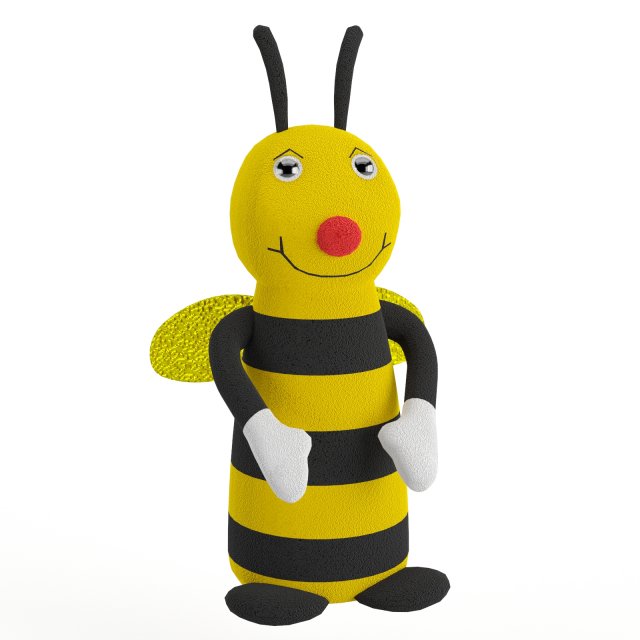 toy bee 3D Model .c4d .max .obj .3ds .fbx .stl .blend 