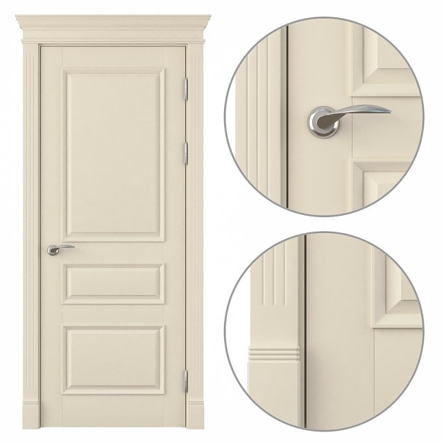 door classic 3D-Modell .c4d .max .obj .3ds .fbx .stl .blend 