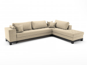 corner sofa ikea nogersund 3D मॉडल